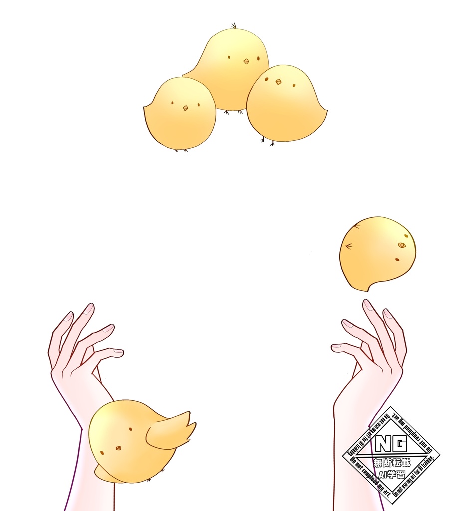 ひよこが落ちてくる素材🐥⸒⸒ VTuber素材/Vライバー素材/おはようVTuber/おはようVライバー/おはようVTuber素材/おはようVライバー素材 (透過素材)