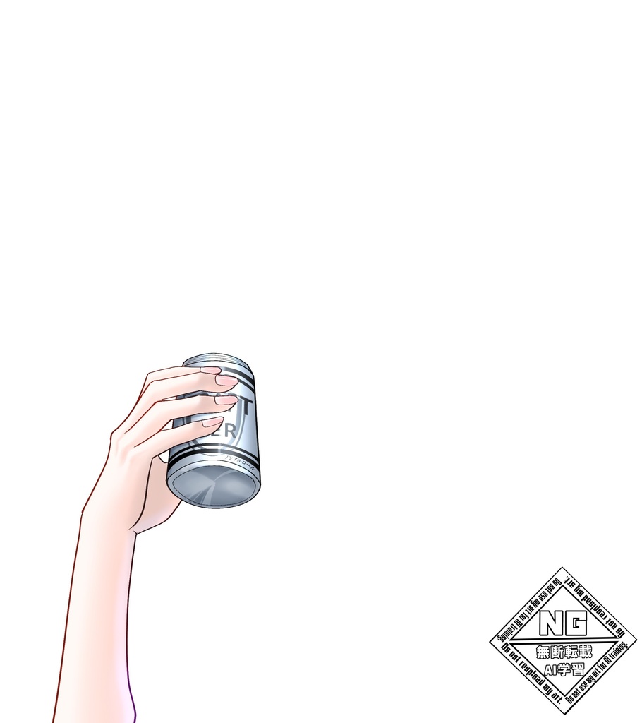 缶ビールを持つ素材🍺✨ VTuber素材/Vライバー素材/おはようVTuber/おはようVライバー/おはようVライバー素材/おはようVTuber素材 (透過素材)
