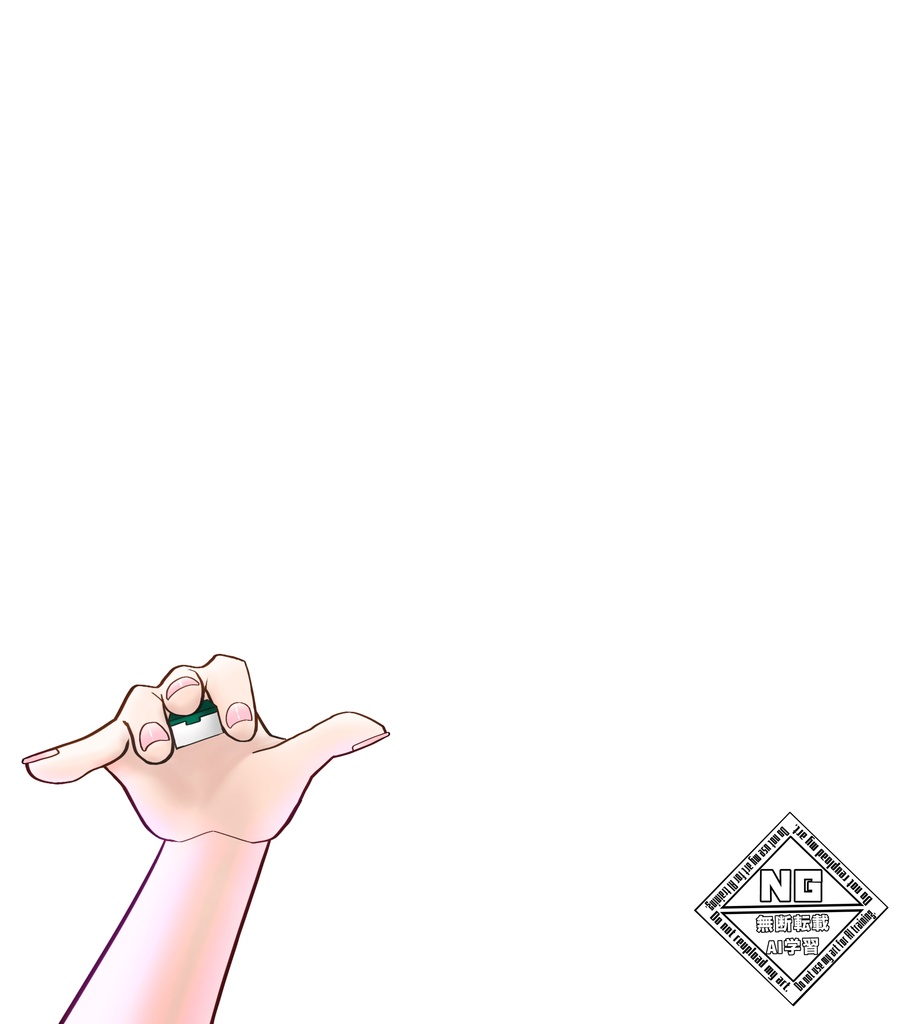 【VTuber素材】麻雀牌を持つ手の素材(透過素材)【無料素材】
