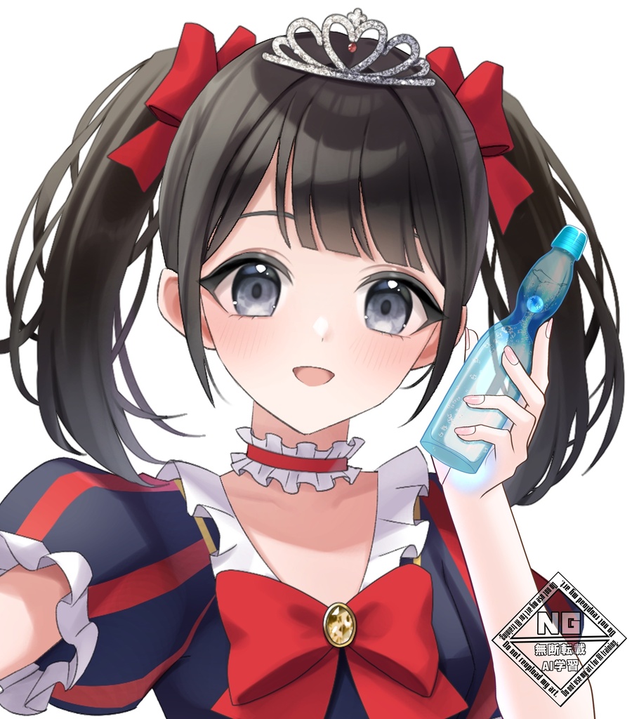 【VTuber素材】瓶ラムネを持つ手の素材✨【無償素材】(透過素材)