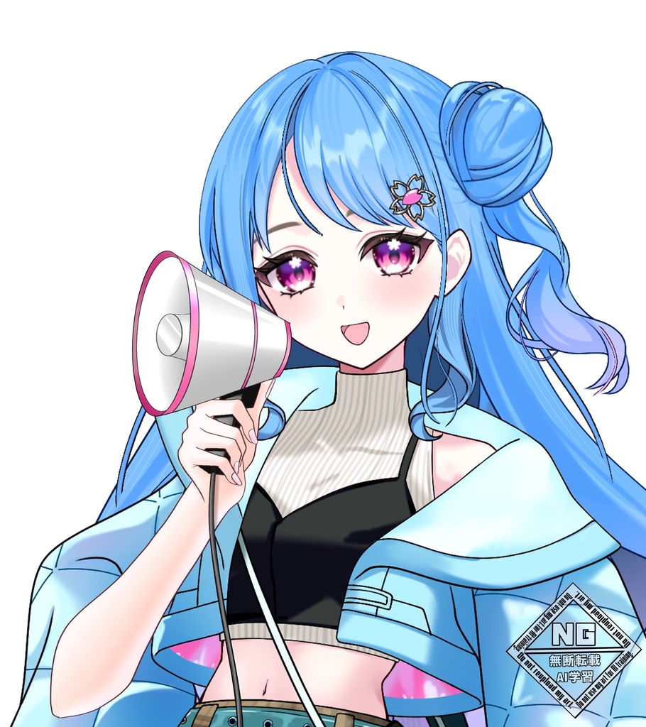 【VTuber素材】ミニ拡声器を持つ手の素材📢✨【無償素材】(透過素材)