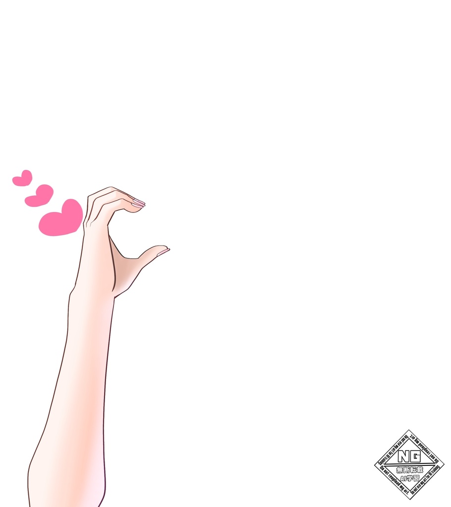 【VTuber素材】ほっぺハート💗の素材【無償素材】(透過素材)