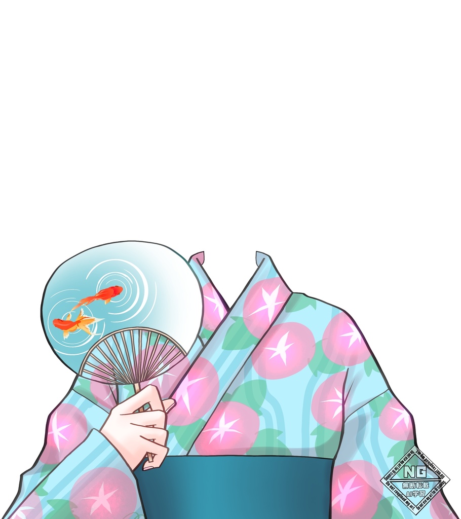 【VTuber素材】浴衣の衣装素材👘 💗(4色展開)【無償素材】