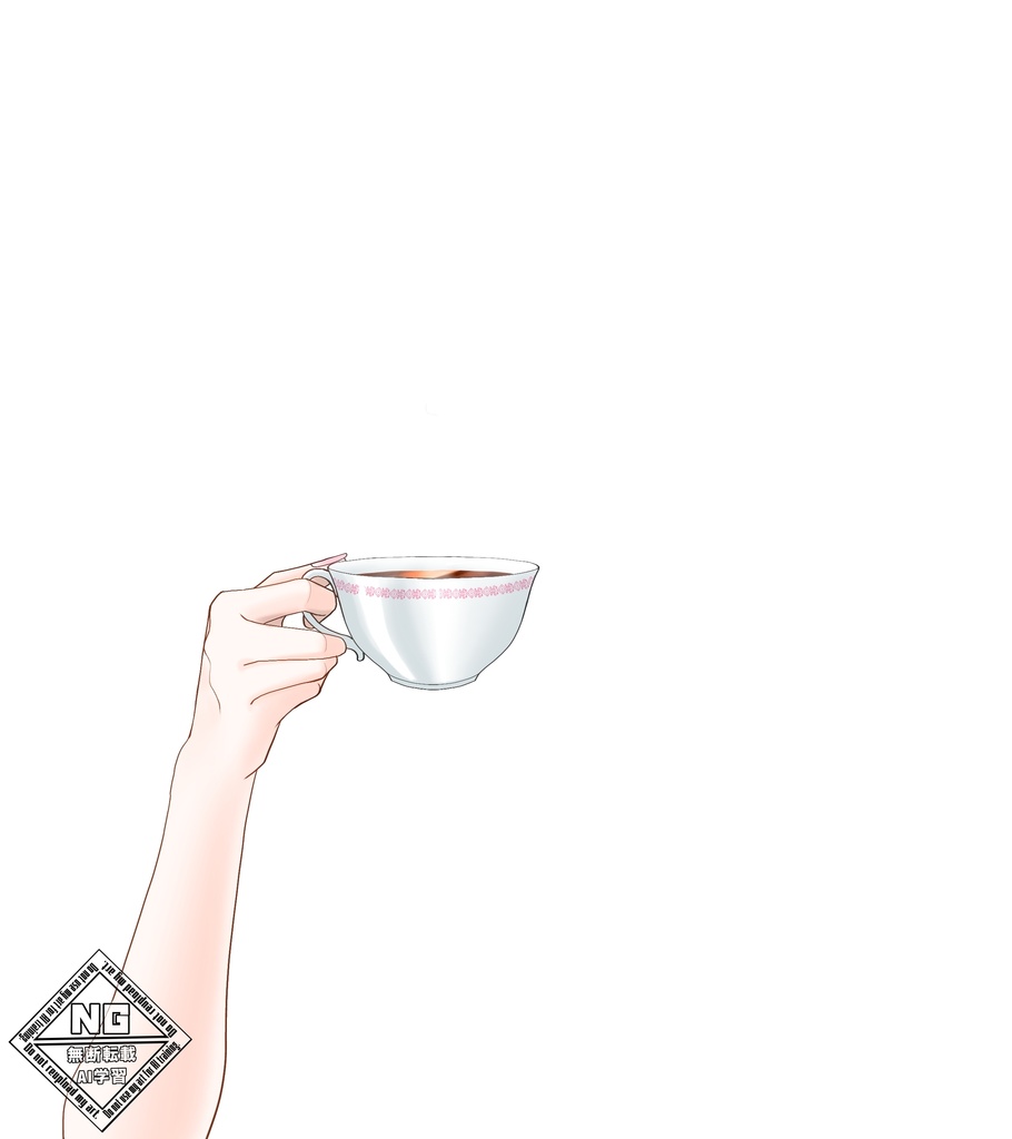 【VTuber素材】ティータイム素材☕️💗カップを持つ手の素材✨【無償素材】(透過素材)