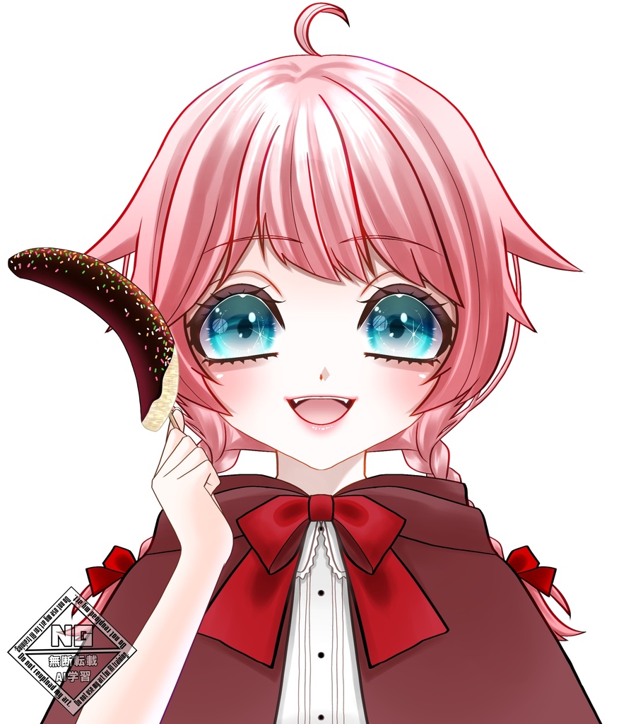 【VTuber素材】チョコバナナを持つ手の素材🍌🍫【無償素材】(透過素材)