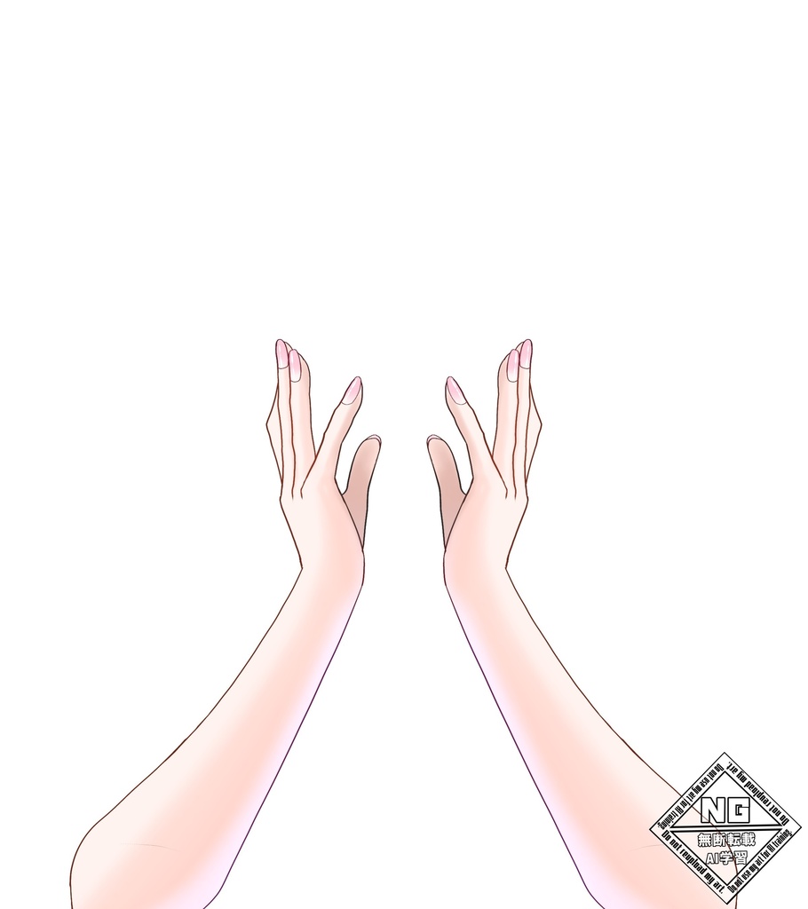 【VTuber素材】『おーい!』と呼びかける手の素材✨【無償素材】(透過素材)