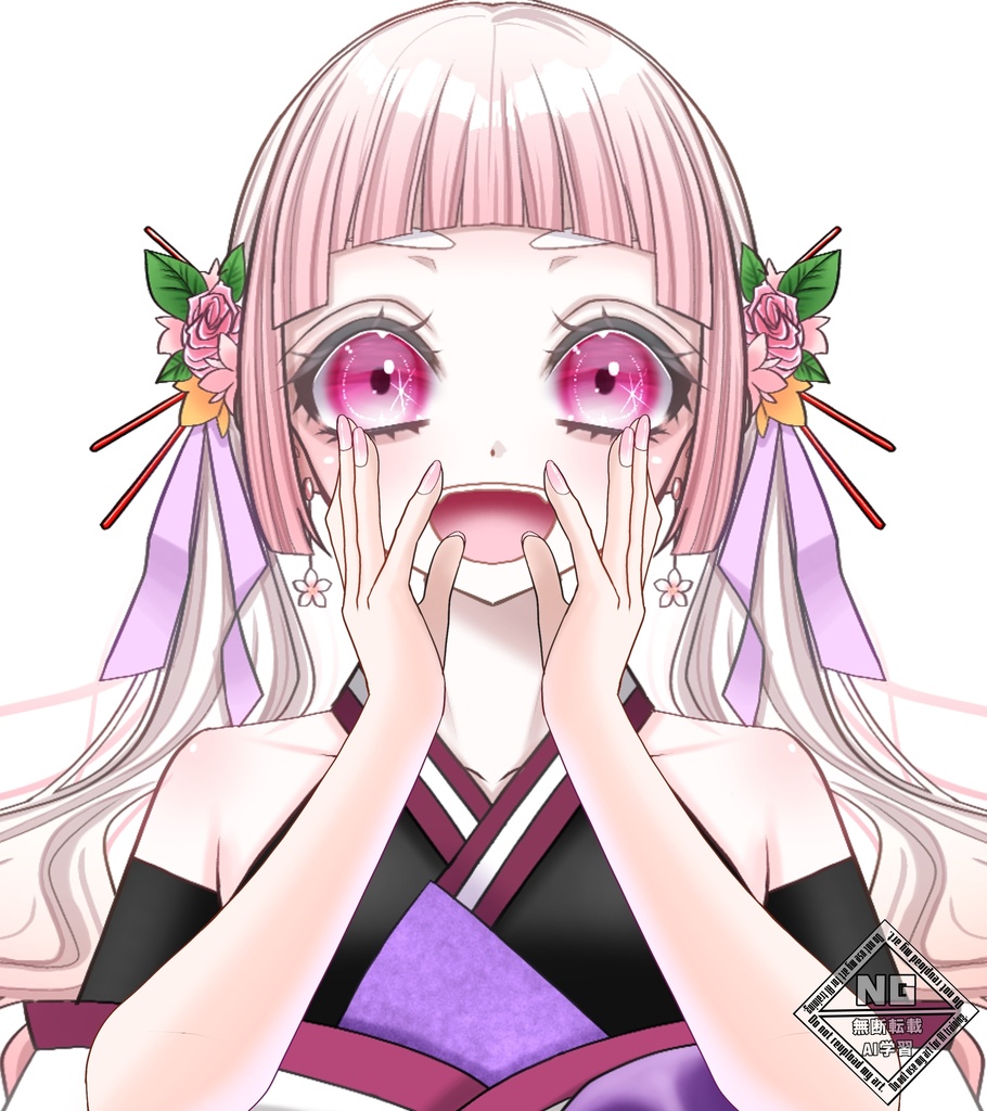 【VTuber素材】『おーい!』と呼びかける手の素材✨【無償素材】(透過素材)
