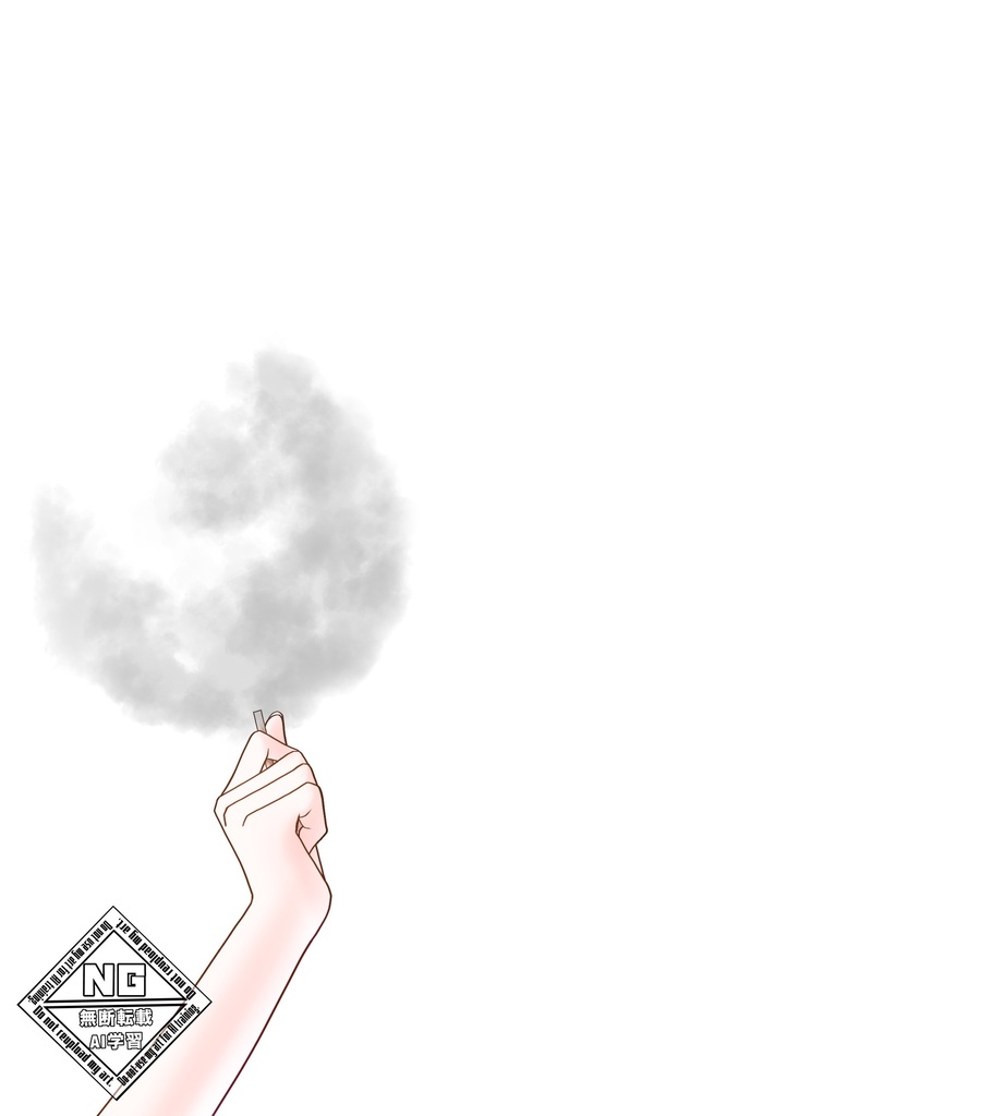 わたあめを持つ手の素材💭