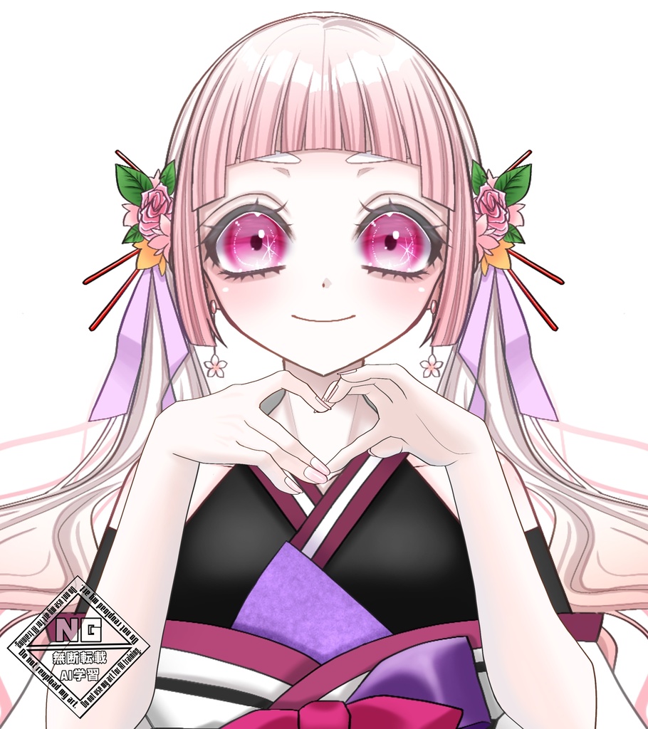 変わり種ハンドハートの素材🫶💗【VTuber素材】【無償素材】(透過素材)