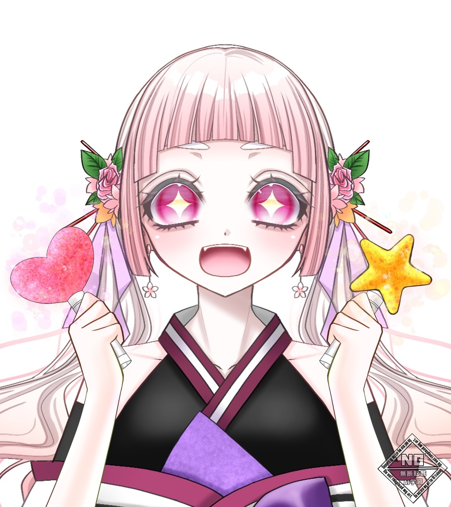 可愛いペンライトを持つ手の素材🪄🪄【VTuber素材】【無償素材】(透過素材)