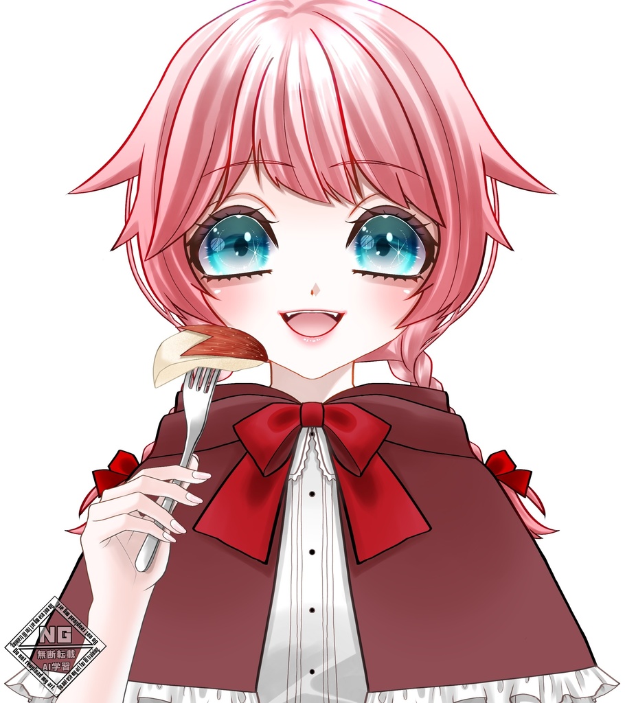 うさぎリンゴを持つ手の素材🐰🍎【VTuber素材】【無償素材】(透過素材)