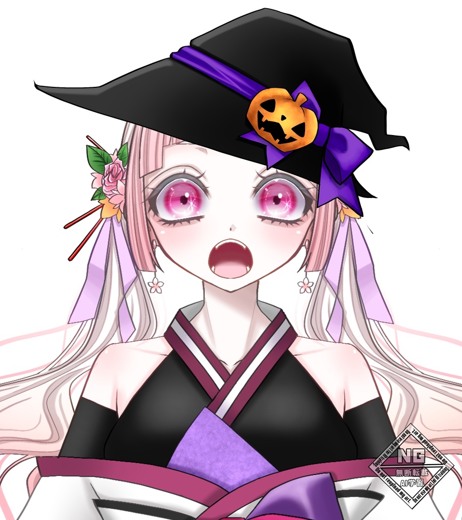 【ハロウィン素材第2弾🎃】魔女のとんがり帽子素材🧙♀️【VTuber素材】【無償素材】(透過素材)