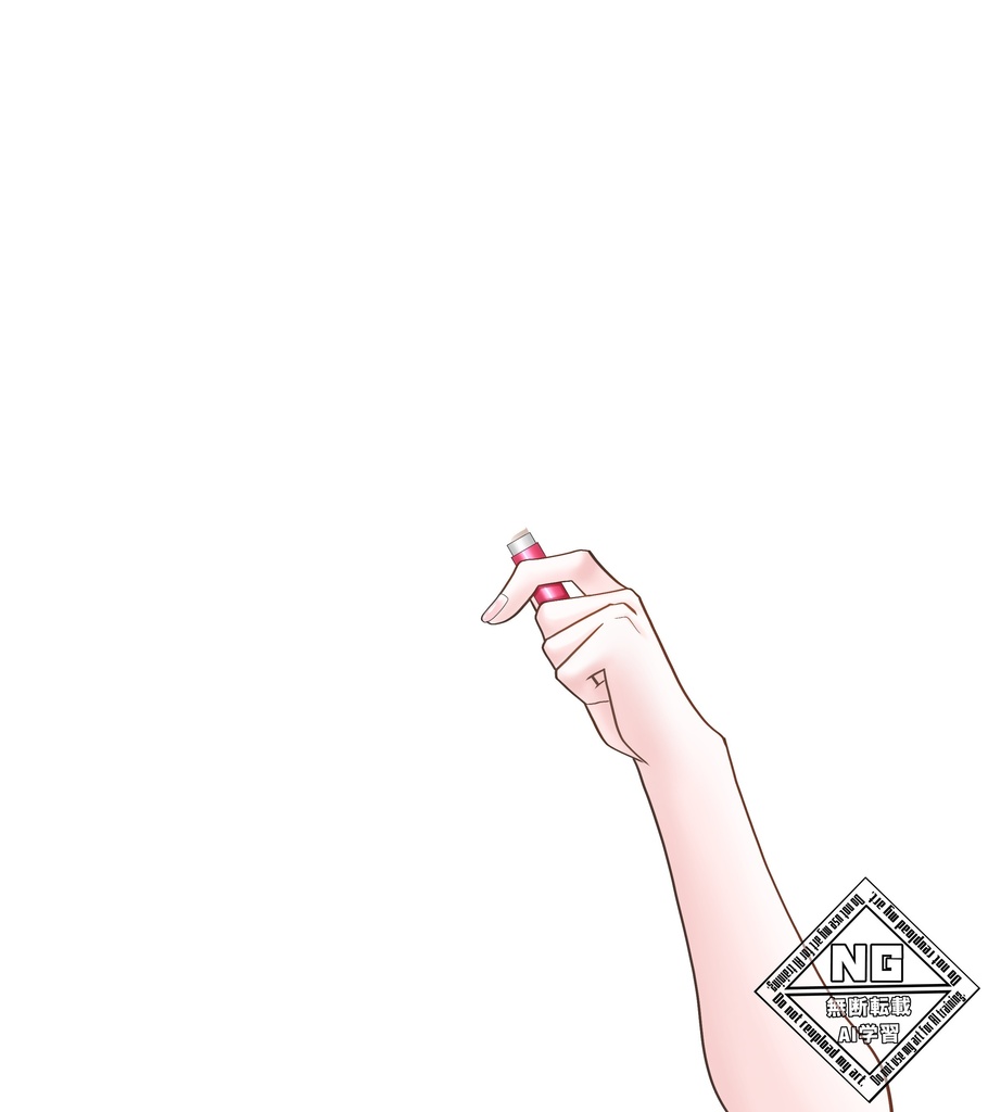 リップクリームを塗る手の素材💗【VTuber素材】【無償素材】(透過素材)