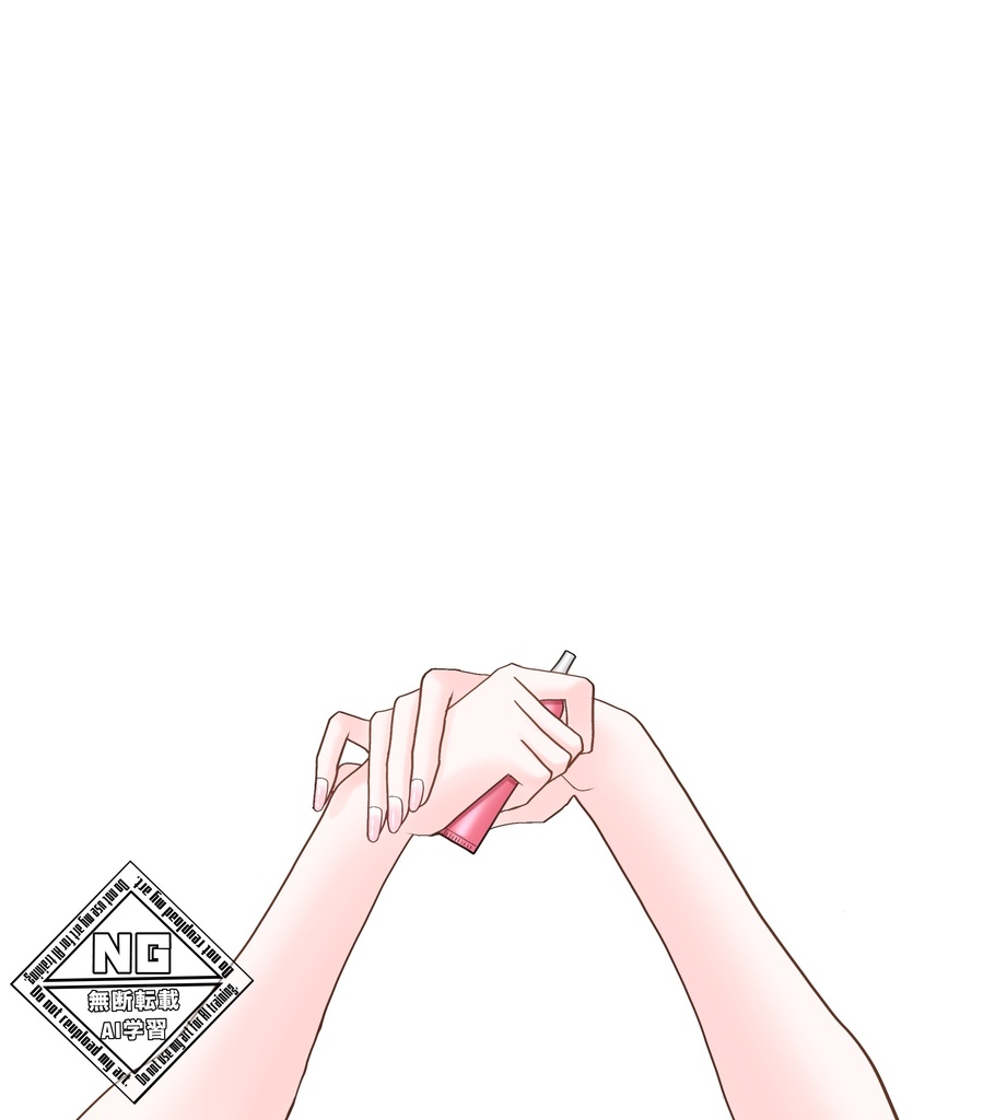 ハンドケアをする手の素材💗【VTuber素材】【無償素材】(透過素材)