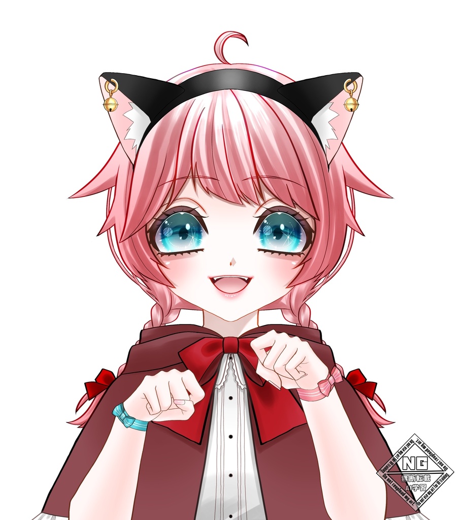 猫耳と猫の手ポーズの素材‎ꧦ𐅁𐀸𐋠𛰙᭜𖫴𖫰𖫱𖫳𖫲𖫲𖫳𖫴𖫰𖫱꛰ﯩᩝ︪᭜𖫴𖫰𖫱𖫳𖫲𖫲𖫳𖫴𖫰𖫱꛰ީᩝ𛰚(全4色)【VTuber素材】【無償素材】(透過素材)