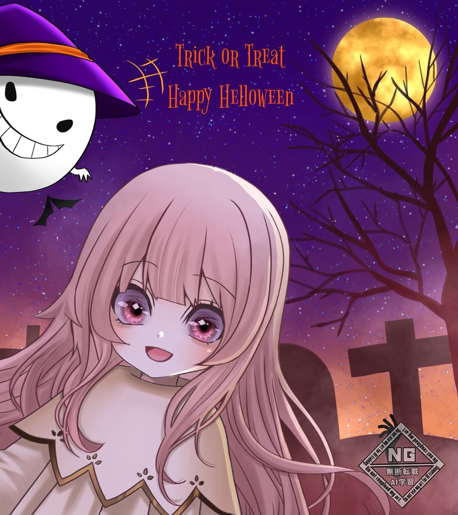 ハロウィン素材第7弾🎃ハロウィン背景素材③【VTuber素材】【無償素材】