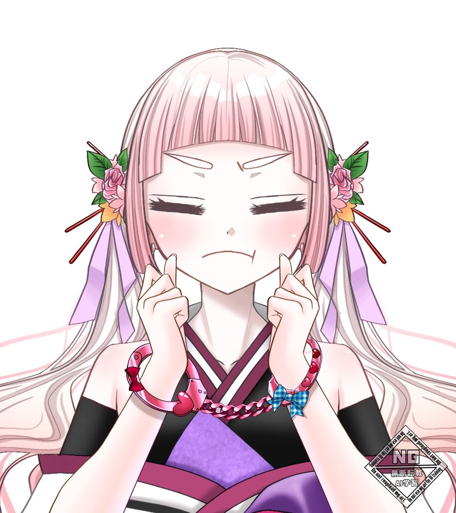 手錠をはめられる両手の素材💗【VTuber素材】【無償素材】(透過素材)