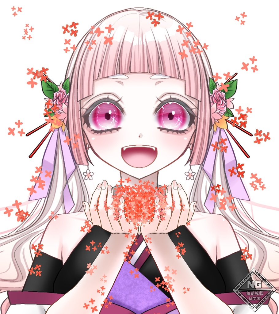 金木犀が降ってくる素材🧡【VTuber素材】【無償素材】(透過素材)