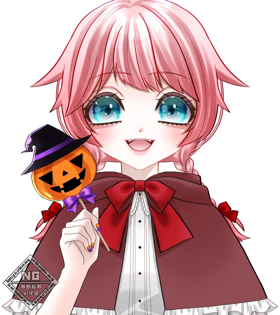 ハロウィン素材第9弾👻ジャック・オー・ランタンのキャンディーを持つ手の素材🎃【VTuber素材】【無償素材】