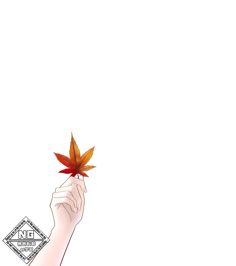 もみじの葉を持つ手の素材🍁【VTuber素材】【無償素材】