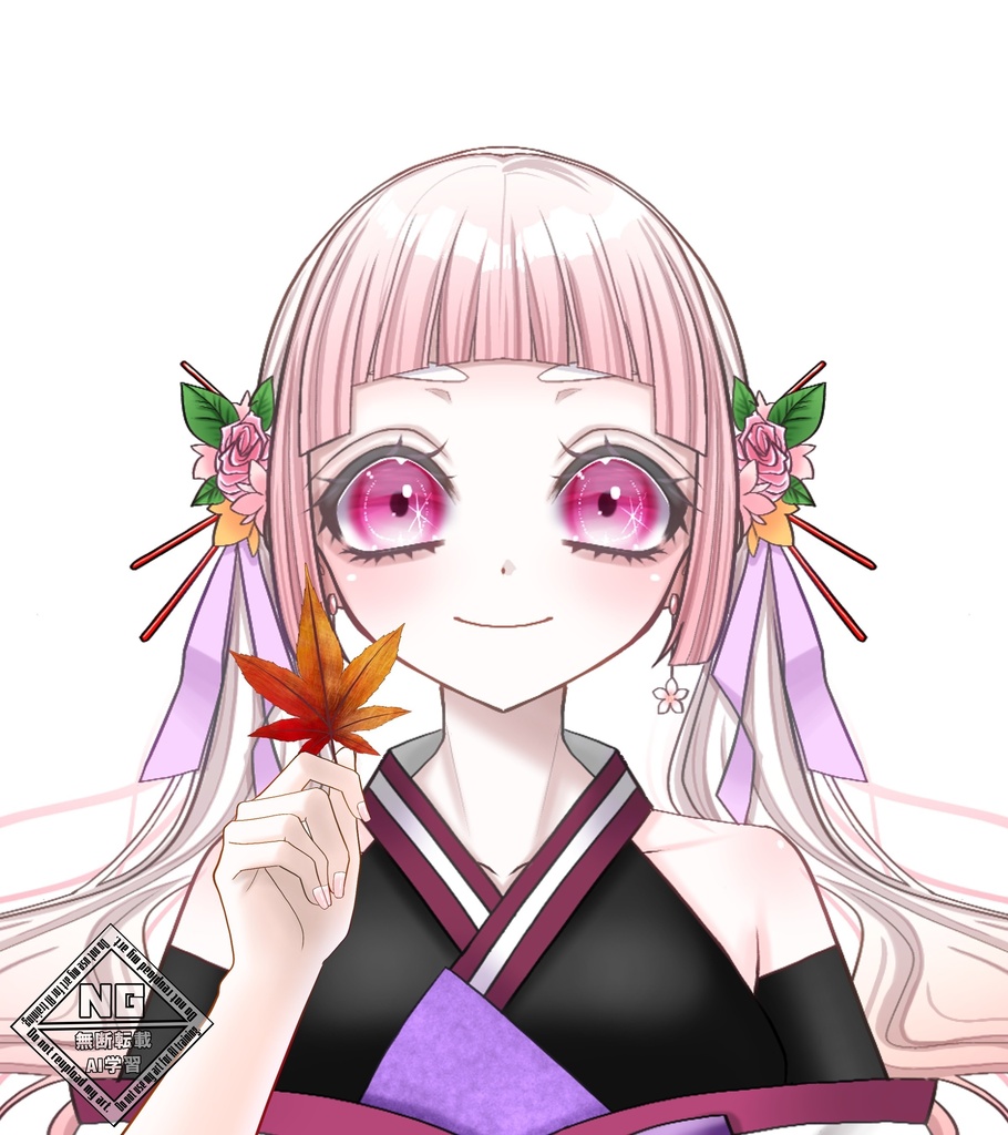 もみじの葉を持つ手の素材🍁【VTuber素材】【無償素材】