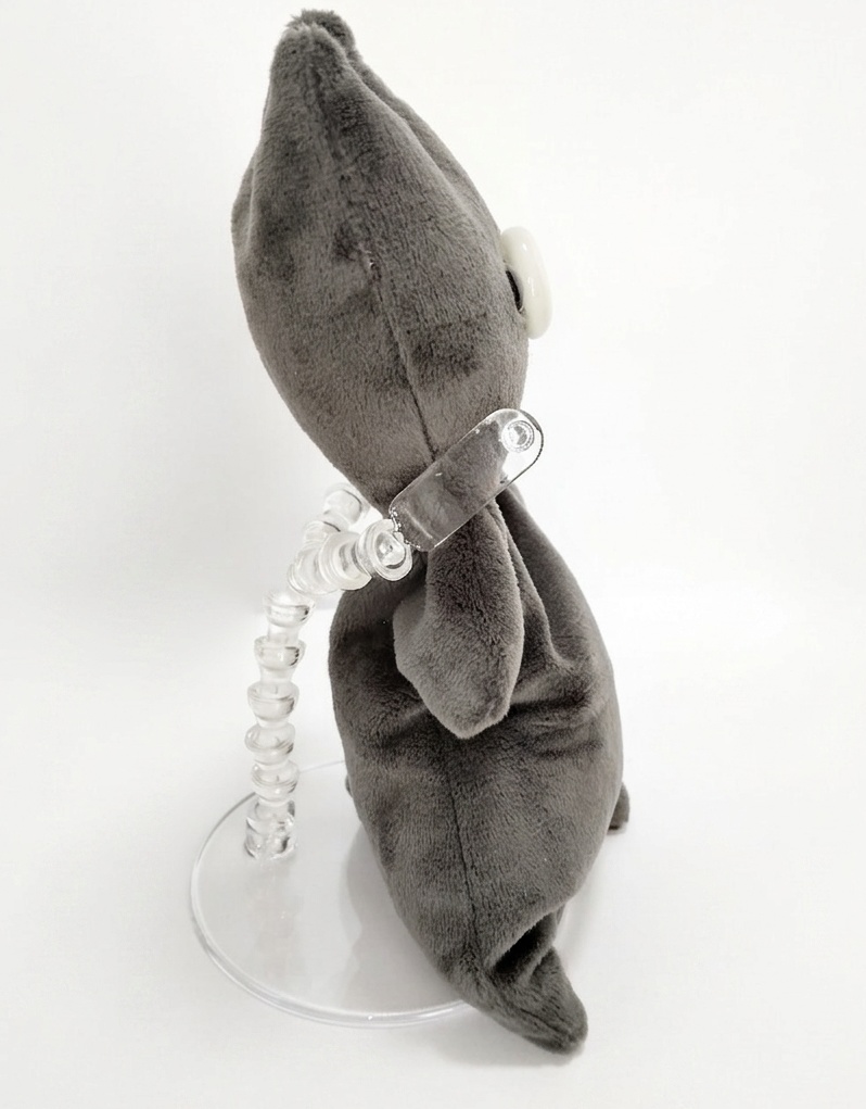 クタクタぬいぐるみ【ヘンテコな生き物あちゃ】【チャコールグレー】