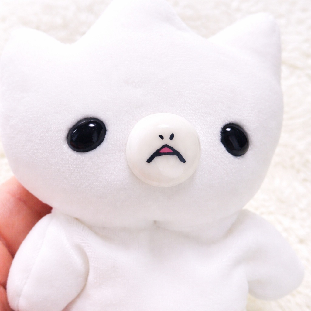 ヘンテコな生き物あちゃ【もちもちぬいぐるみ】【ホワイト】