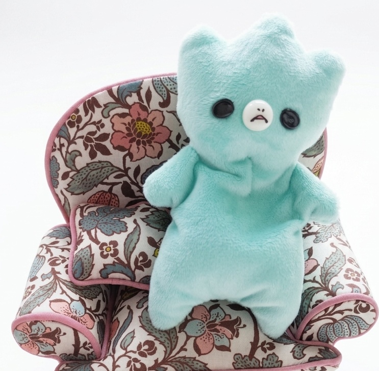 ぬいぐるみキーホルダー【ヘンテコな生き物あちゃ】【エメラルドグリーン】