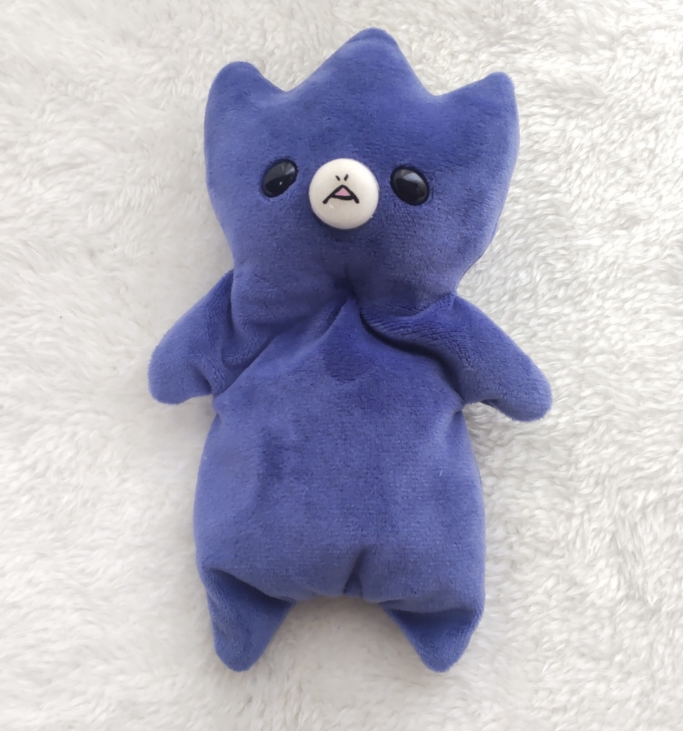 ヘンテコな生き物あちゃ【クタクタぬいぐるみ】【タンザナイト色】