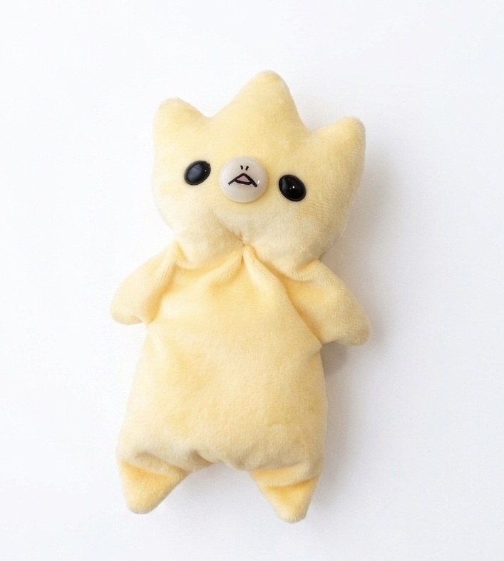 ヘンテコな生き物あちゃ【クタクタぬいぐるみ】【クリーム色】