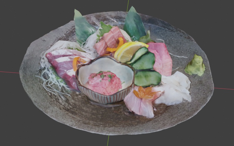 【3D食品】刺身盛合せ【FBX】