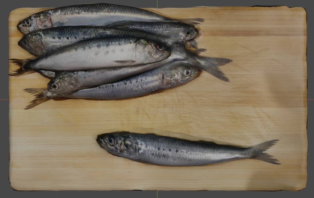 【3D食材】イワシ山盛り【FBX】