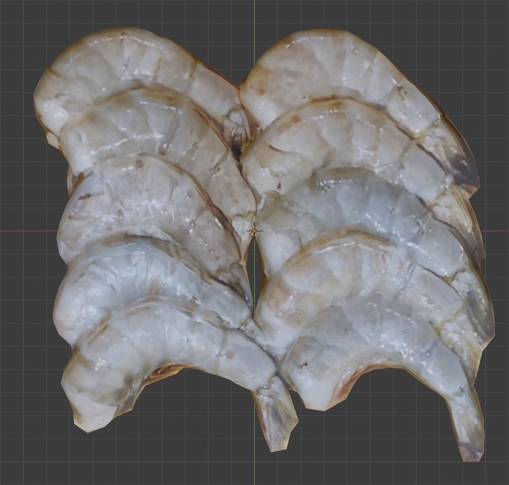 【3D食材】バナメイ海老【FBX】