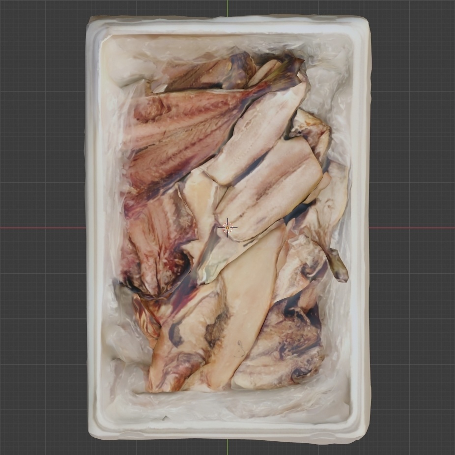 【3D食品】干物詰合せ【FBX】