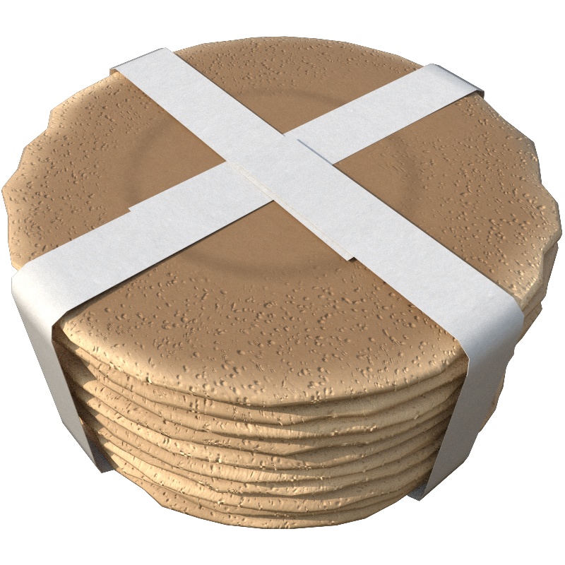 【3D小物】鹿せんべい【FBX】