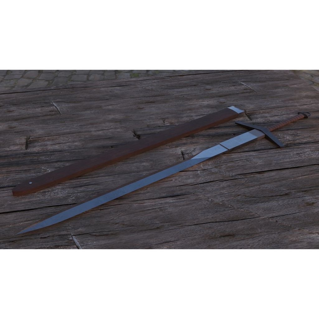 3Dモデル 西洋剣