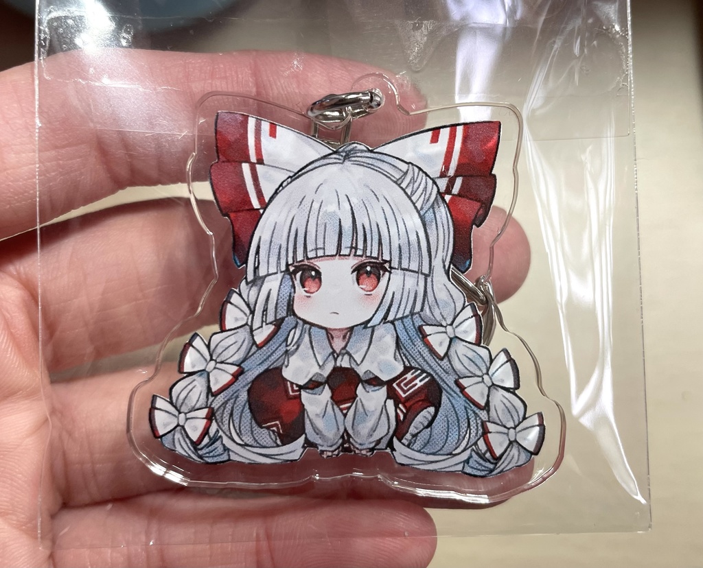 妹紅 アクリルキーホルダー 50×50㎜