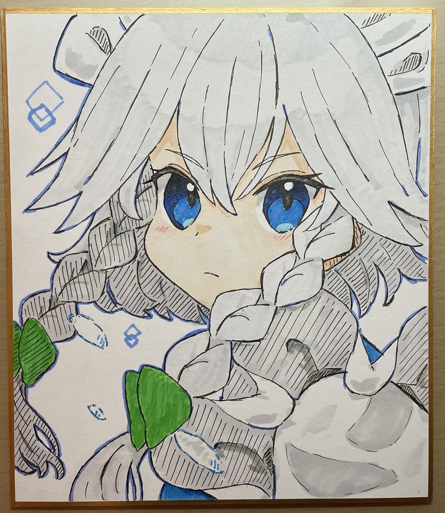 ＊リクエスト・専用商品＊色紙　咲夜 18cm×21cm (リクエストされた方のみ購入可)