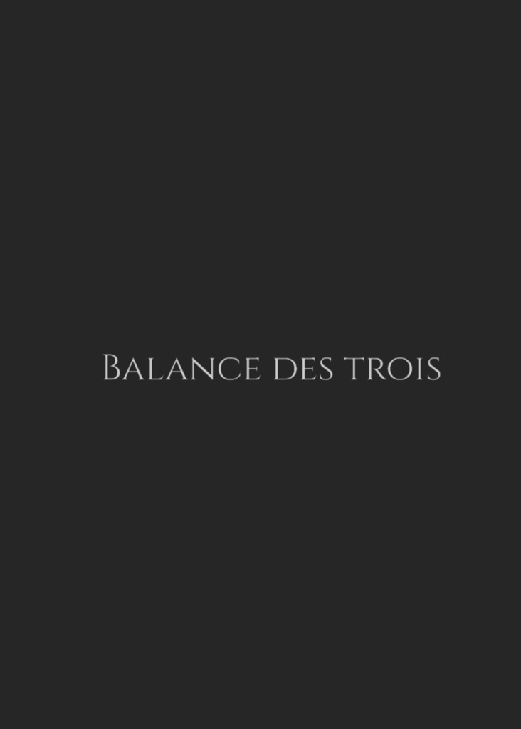 【Opera senza sapone】Balance des trois