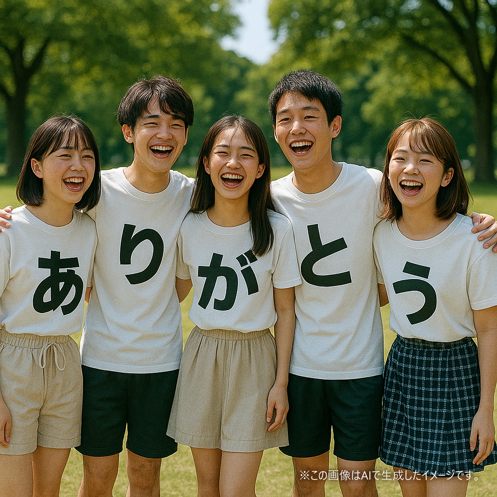 「ひともじ」Tシャツ (さ~そ)