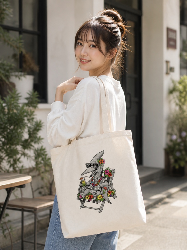 🌴 「バカンスプテラノドン」南国リラックストートバッグ