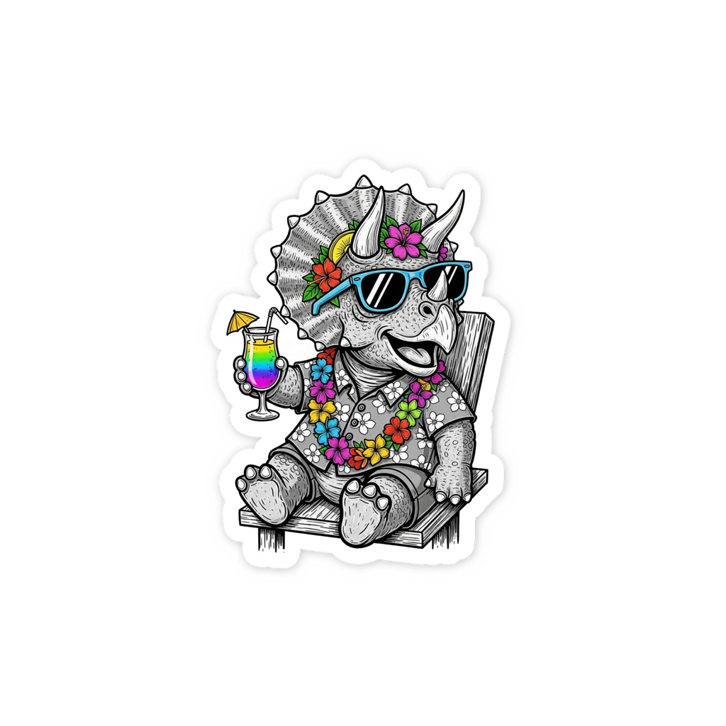 ALOHA TRICERATOPS ステッカー