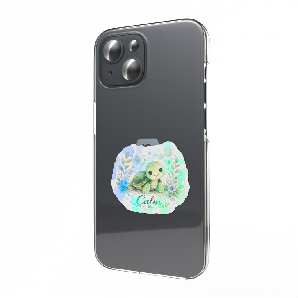 Calm|穏やかな時間を届ける、カメのお守りステッカー