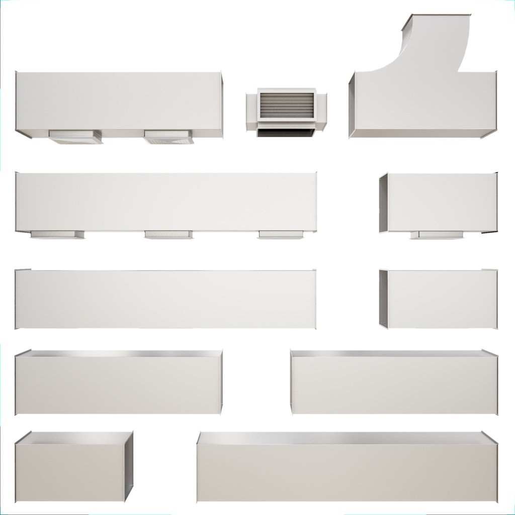 角型 HVAC ダクトパック