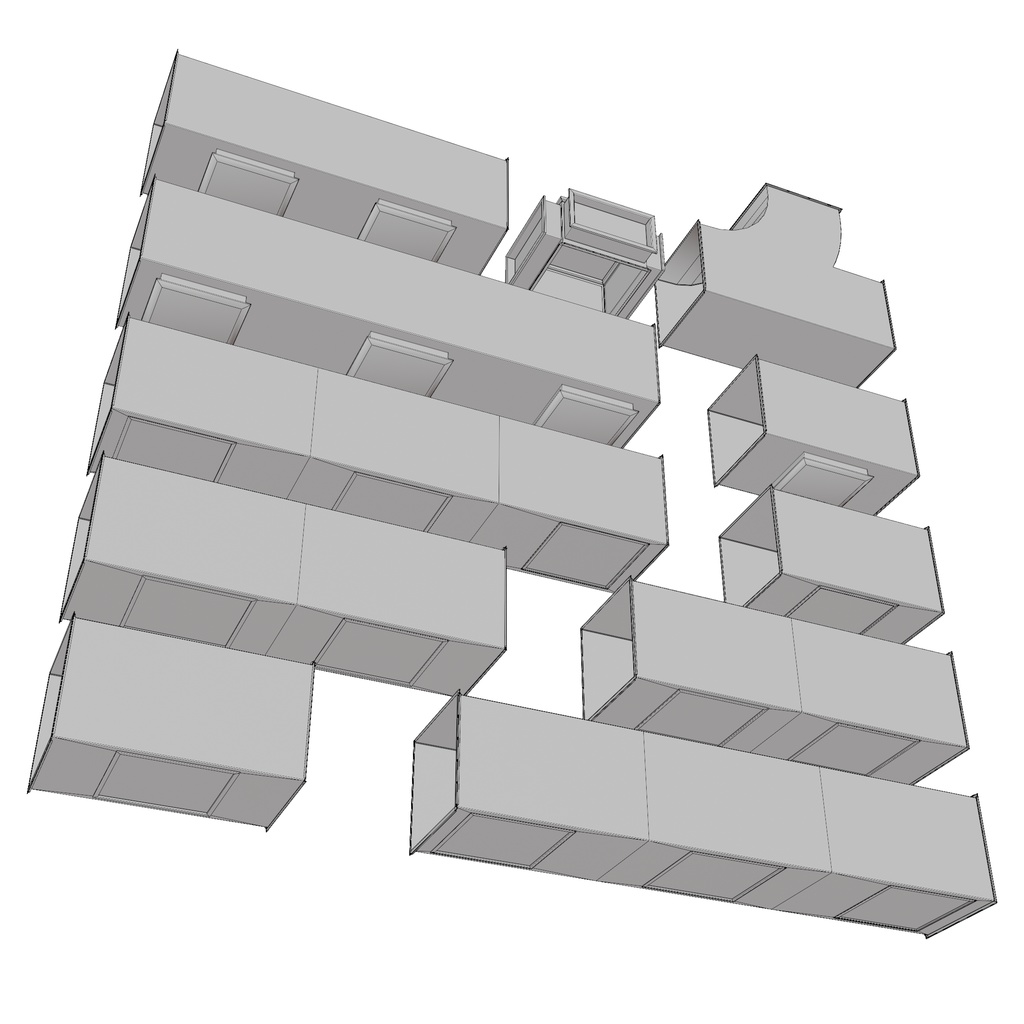 角型 HVAC ダクトパック