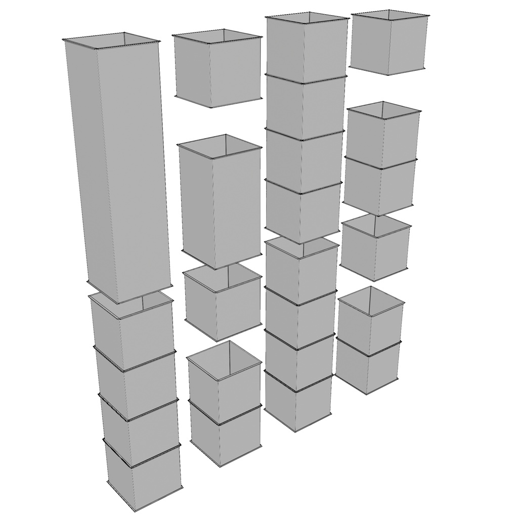 角型 HVAC ダクトパック