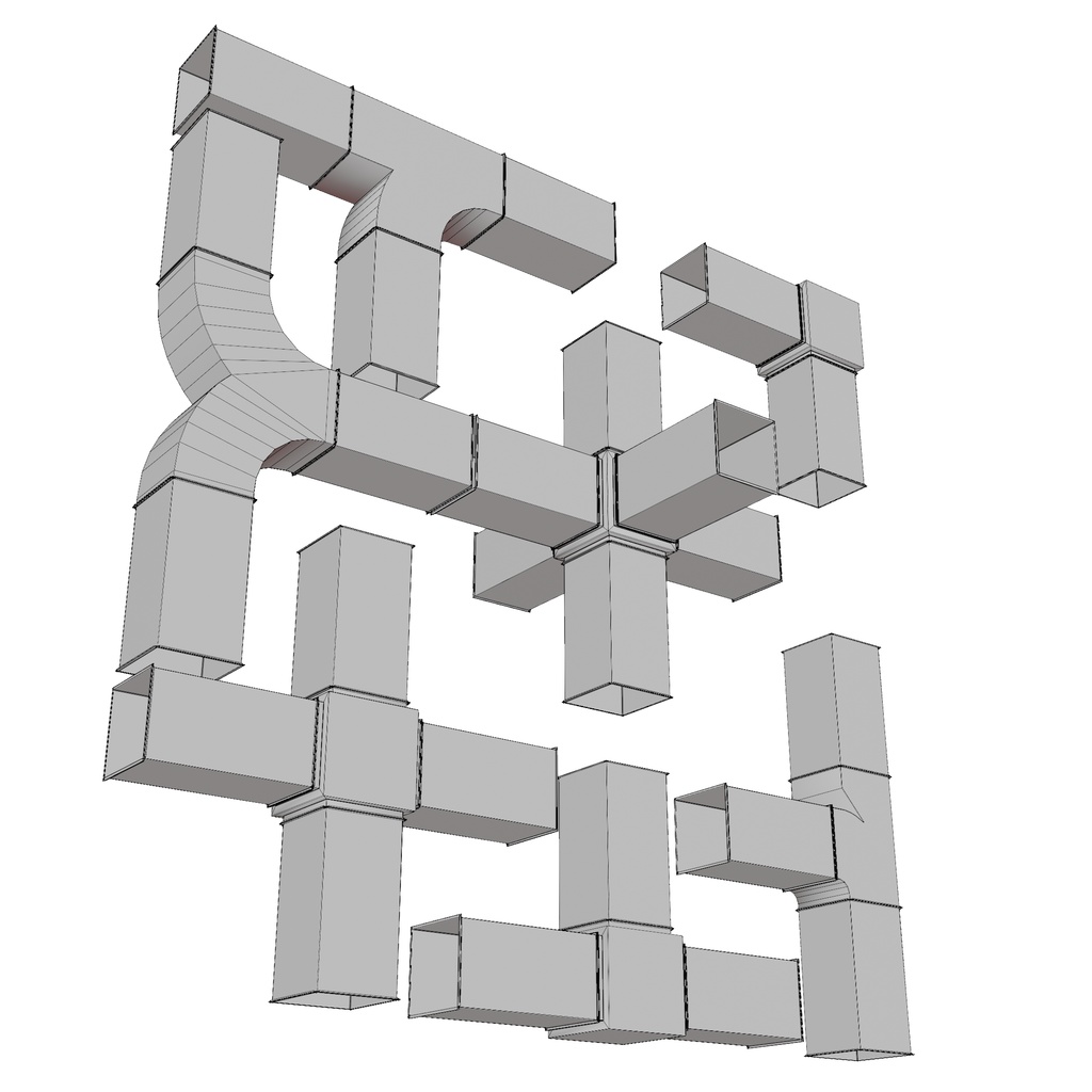 角型 HVAC ダクトパック