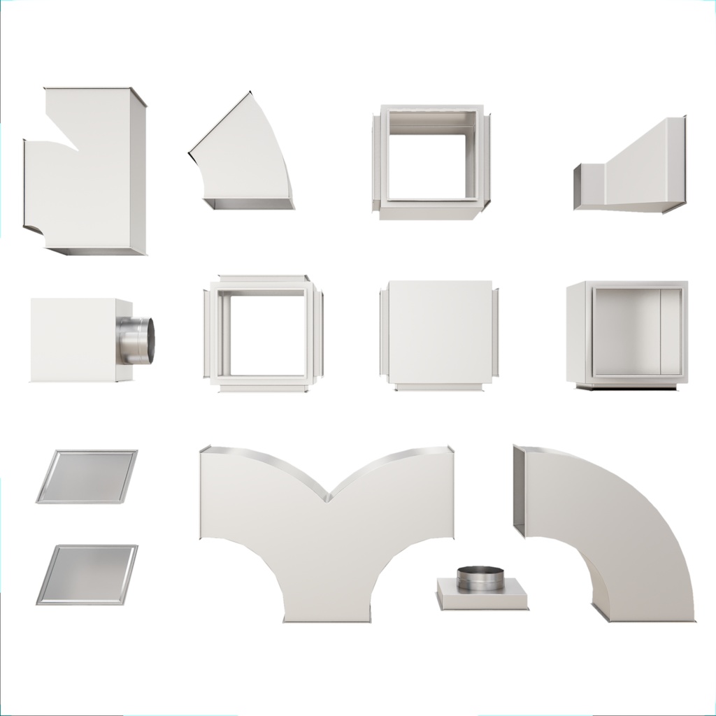 角型 HVAC ダクトパック