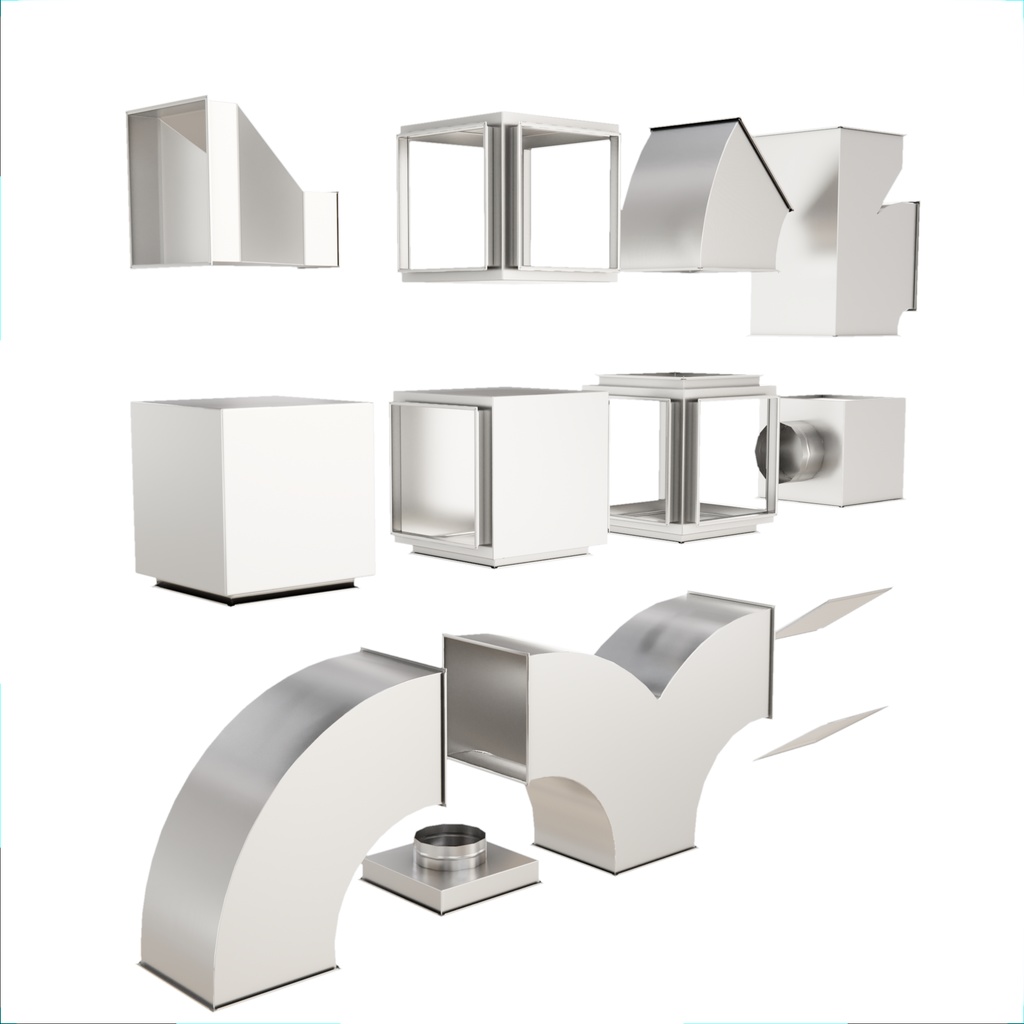 角型 HVAC ダクトパック