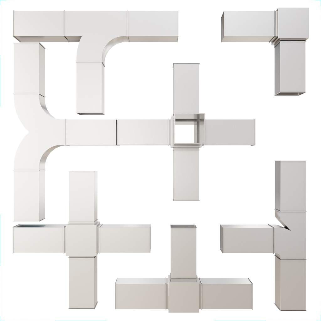 角型 HVAC ダクトパック